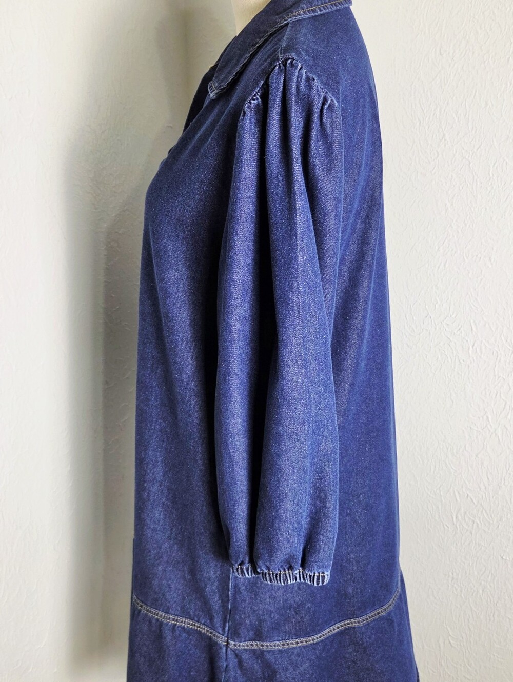 Dokotoo Denim Mini-Dress with Pocket on Front, Size Medium - Picture 6 of 11